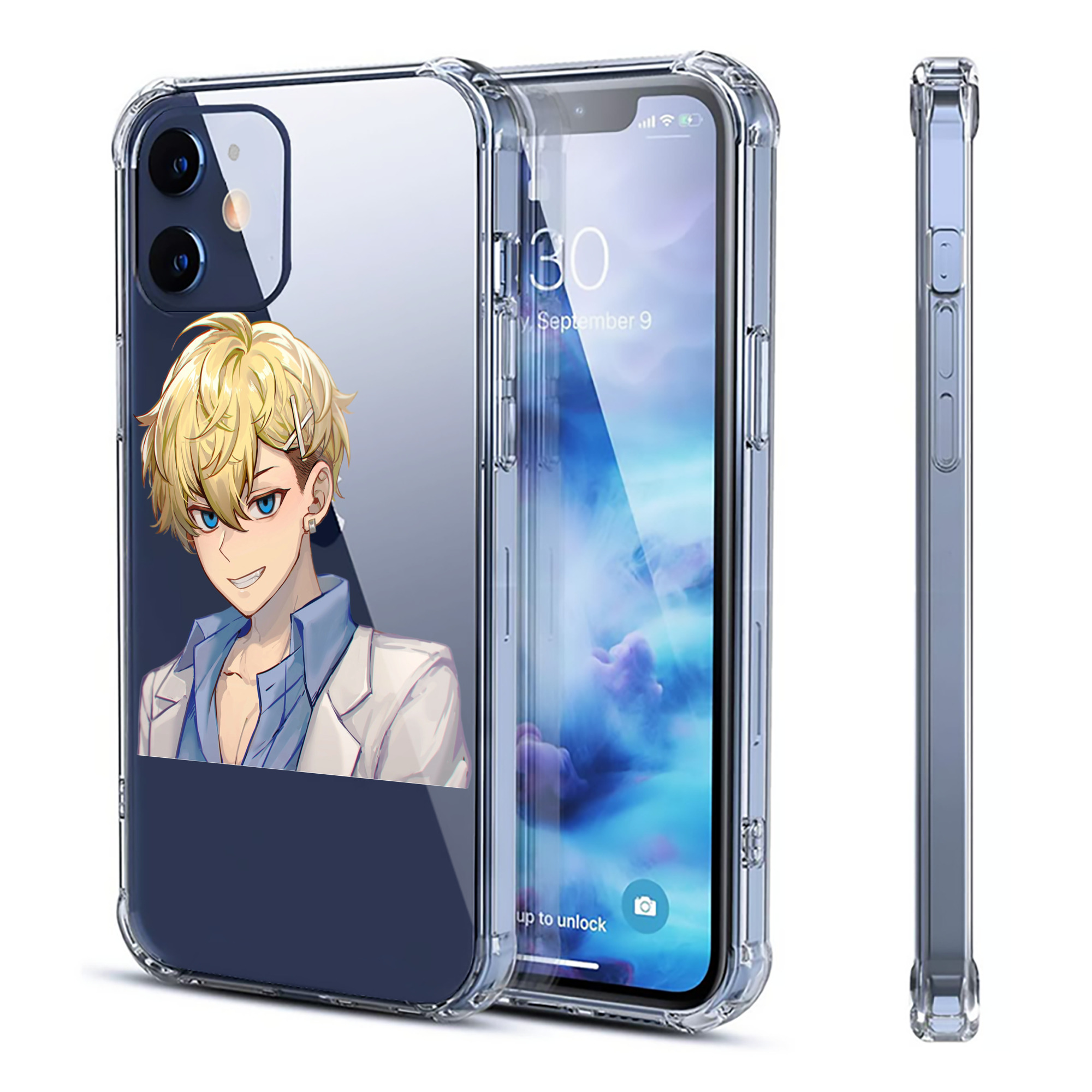 （画像用） 東京リベンジャーズ Tokyo Revengers 【iPhone 12シリーズ対応】透明スマホケース（クリアソフトケース）